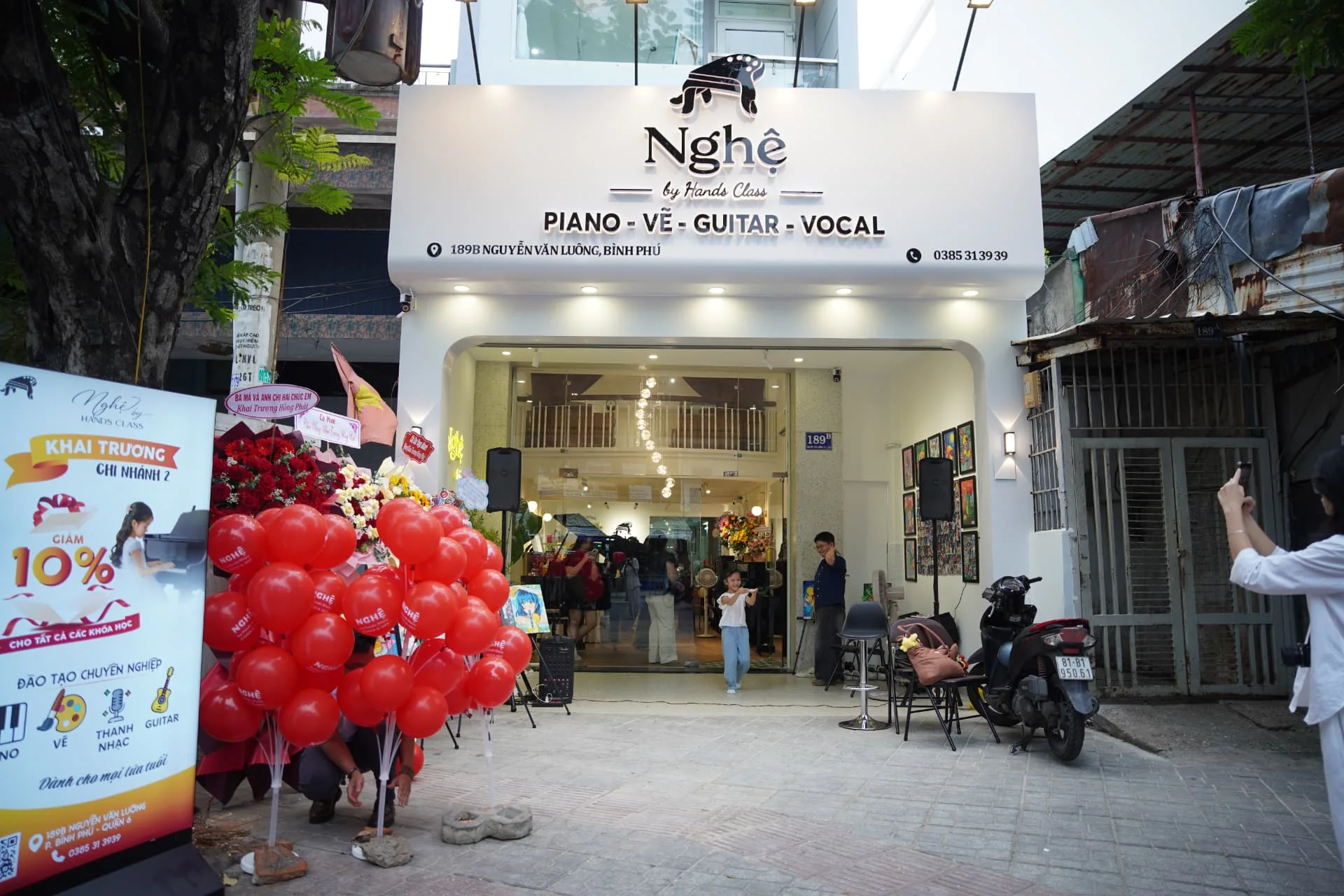 Mặt tiền Nghệ by Hands Class tại 189B Nguyễn Văn Luông